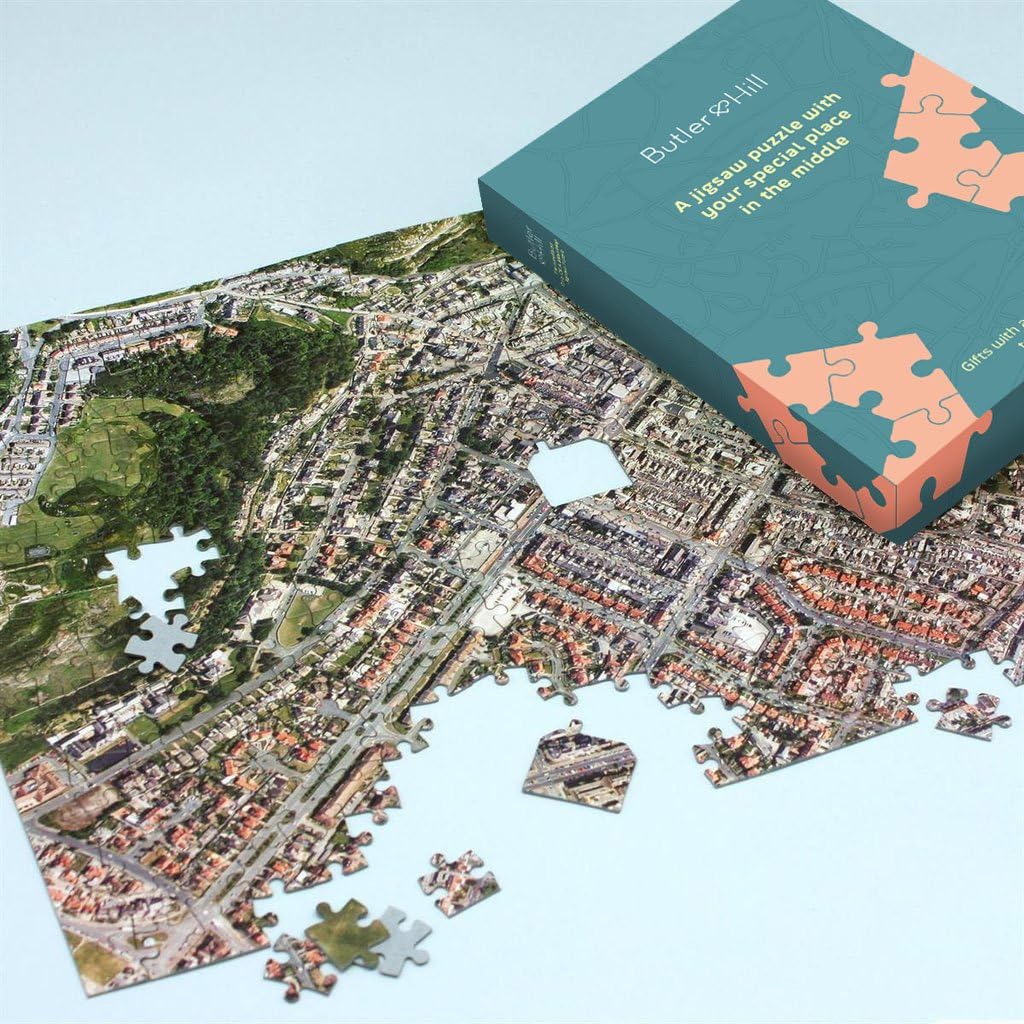 Customised Map Jigsaw Puzzle - Centred on Your Home (Aerial Photography (England and Wales only))