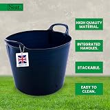 Neat 42L Flexi Tubs 3 Packs Navy Large Buckets with Handles UK Made view 4