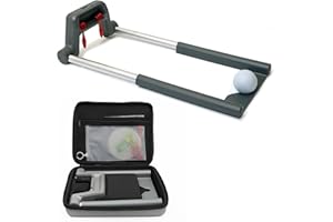Golf Putting Trainer: Pur Truth Replaces 8 Most Used Golf Putting Aids - Premium Mastery System - Perfect Eyeline Accuracy, Stroke Path, Length and Arc. Precise Square Face Training.