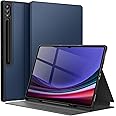 JETech Case for Samsung Galaxy Tab S10 Ultra/Tab S9 Ultra 14.6-Inch with S Pen Holder, Slim Folio Stand Protective Tablet Cover, Multi-Angle Viewing (Navy Blue)