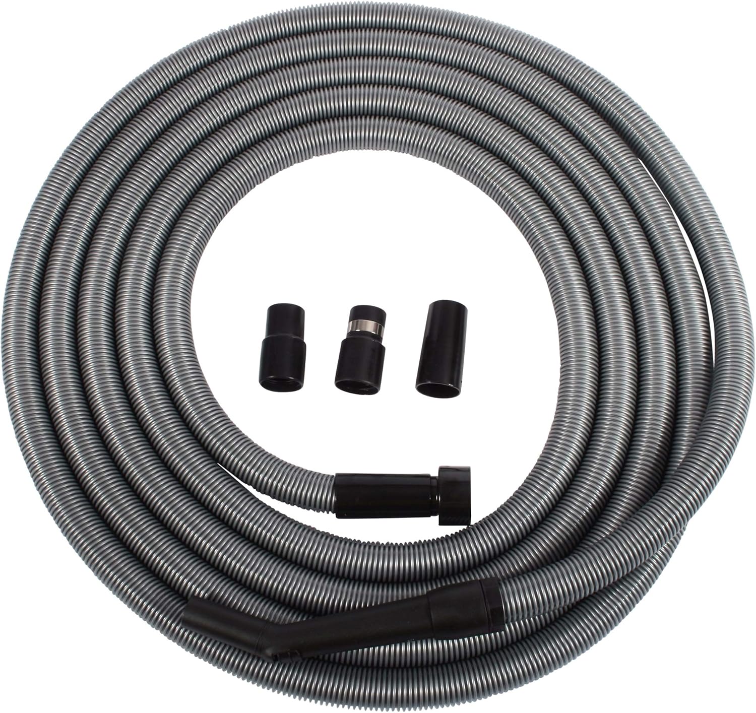 Cen-Tec Systems 50 Foot Extension Hose for Shop and Garage Vacuums, Ft, Silver: Home & Kitchen