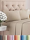 Cal King Size 4 Piece Sheet Set - Comfy Breathable
