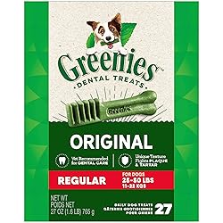 Greenies Original Regular Dental Dog Treats, 27