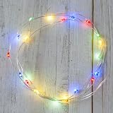 Lights4fun Set of 6 Battery Operated Fairy Lights with 20 Multicolour LEDs view 2