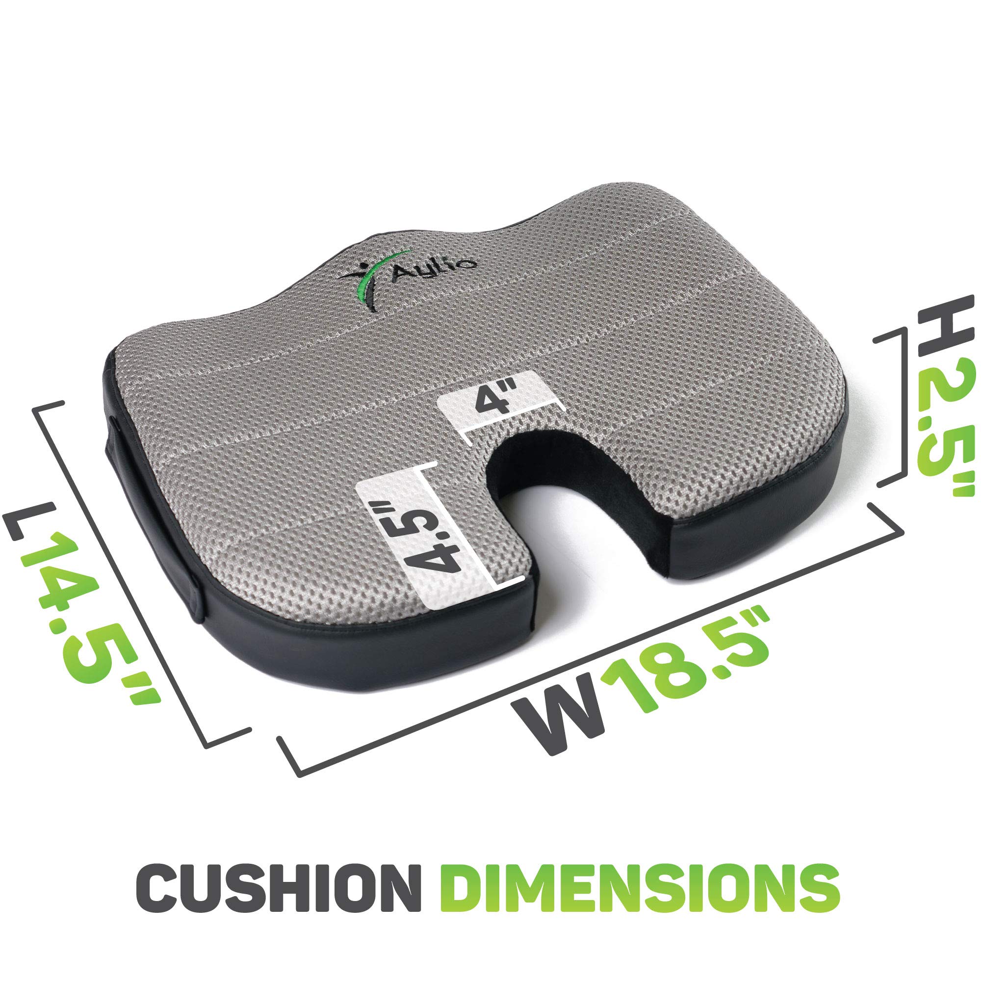 Coccyx Tailbone Memory Foam Pressure Relief Comfort Seat Cushion for