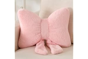 XIAIJIA Bowknot Throw Pillows Bow Decorative Pillow Aesthetic Home Decor Knot Plush Pillows Soft Seat Cushions Cute Throw Pillow for Couch Bow Room Decor