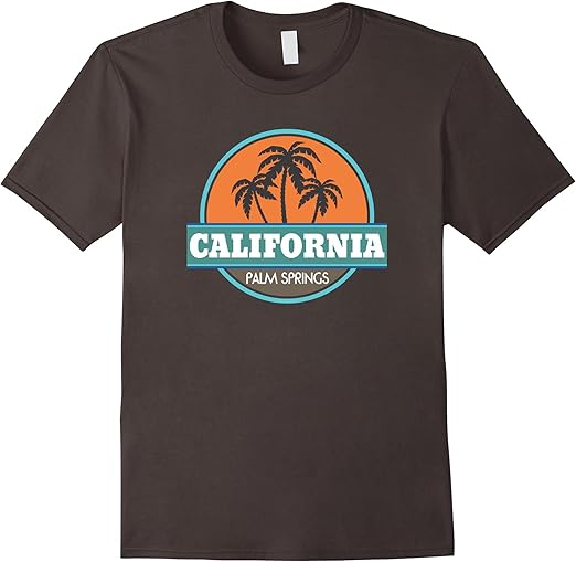 Palm Springs California Vintage Sunset Tshirt Travel Gift