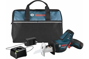 BOSCH 12-Volt Max Pocket Reciprocating Saw Kit PS60-102, Blue