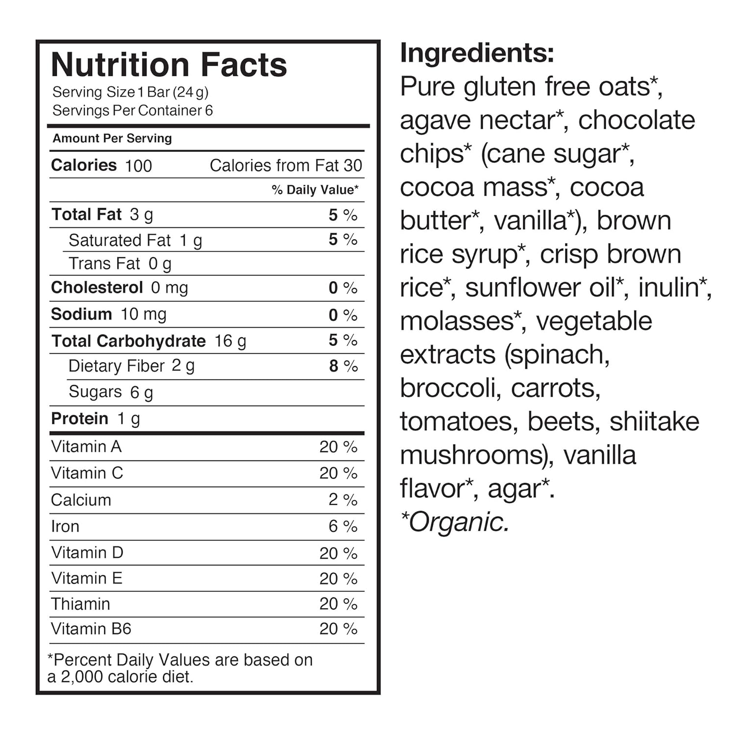 product ingredients, if image not found, please email me via the contact page!