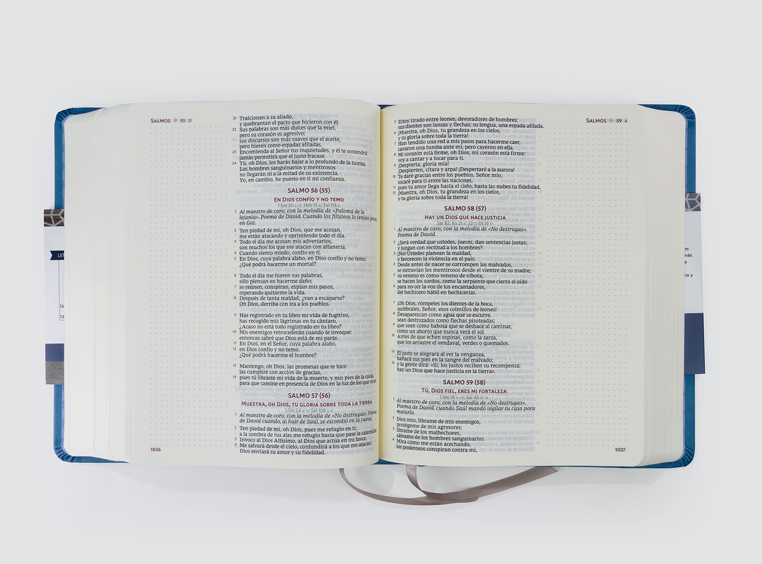 Biblia Católica de apuntes, Tapa dura/tela, Azul, Comfort Print (Spanish Edition)