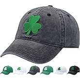 St Patricks Day Clover Hat Fits One Size&XXL - Ireland Men Women Shamrock Baseball Cap - Gifts for Dad Mom Grandpa Grandma