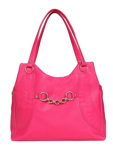 Borse Women/Ladies & Girls Pink Shoulder Bag - Womens Everyday Casual & Stylish/Fashionable & Versatile Hand Bags - Gift for Friend/Girlfriend & Wife | Gift for Mothers Day