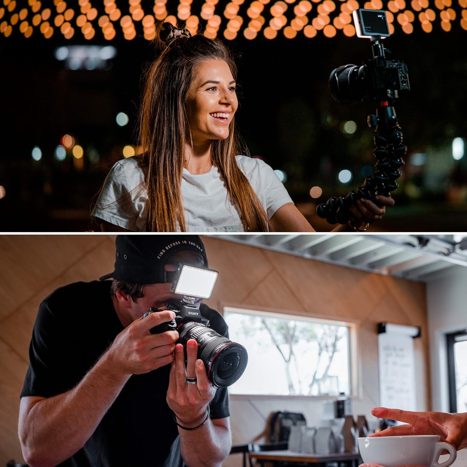 Lume Cube Panel Mini | Bicolor Continuous LED Video Light | Made for Content Creators | Photo and Video Lighting | Fits Sony, Nikon, Canon, Fuji, Panasonic : Camera & Photo