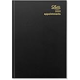 Letts of London Standard A5 day to a page 2026 diary - Black 26-T11XBK