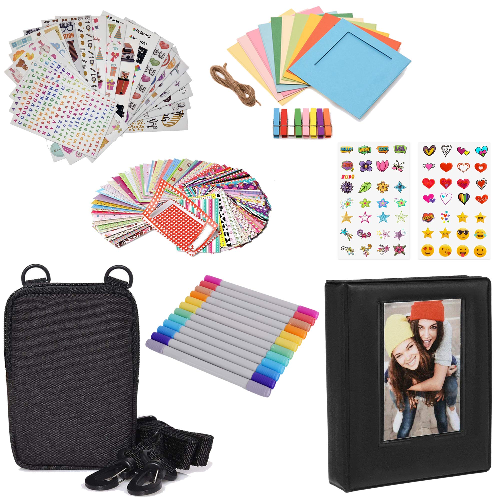 Zink Accesory kit for Instant Printing with Photo Album, Case, Stickers, Markers