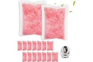HARICH CURLIFE 16 Packs Cat Litter Box Deodorizer Refills Compatible with Whisker OdorTrap Pod Litter Robot 4 Accessories Filter, Eliminates Odors, Litter Box Odor Eliminator (Rose Scent)