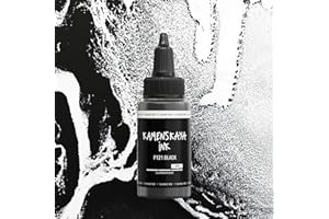 KAMENSKAYA Delaminating Alcohol Inks - Self-Splitting Alcohol Ink P-121 'Black' - 1 fl oz (30 ml)