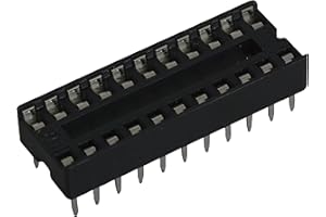 Jameco Valuepro 22SLPD IC Socket, Dual Wipe, 22 Pin, Soldertail Low Profile, 0.3" Width (Pack of 20)