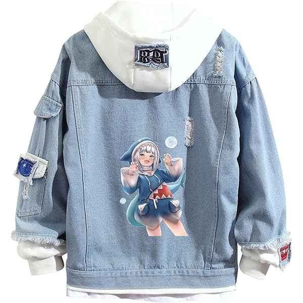 GO2COSY Anime Spice and Wolf Denim Jacket Hoodie Jeans Sweatshirt