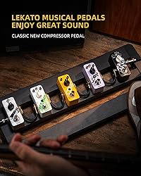 LEKATO Compressor Pedal, Yellow Comp Mini Portable