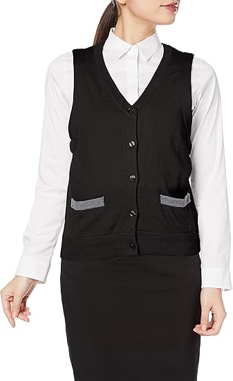Amazon セシール ベスト 配色ニット 洗濯機ok オフィス 事務服 レディース 事務服 オフィス制服 通販