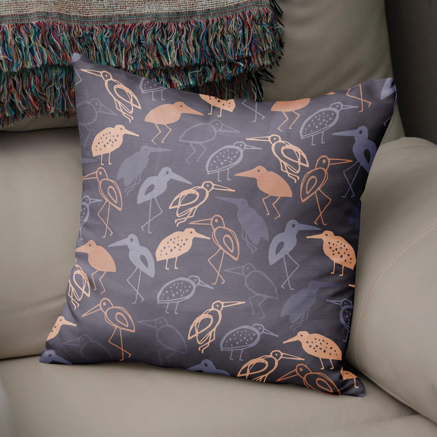 Bonamaison Decorative Cushion Cover Random Pattern, Throw Pillow Covers, Home Decorative Pillowcases for Livingroom, Sofa, Bedroom, Size:43X43 Cm - Designed and Manufactured in Turkey