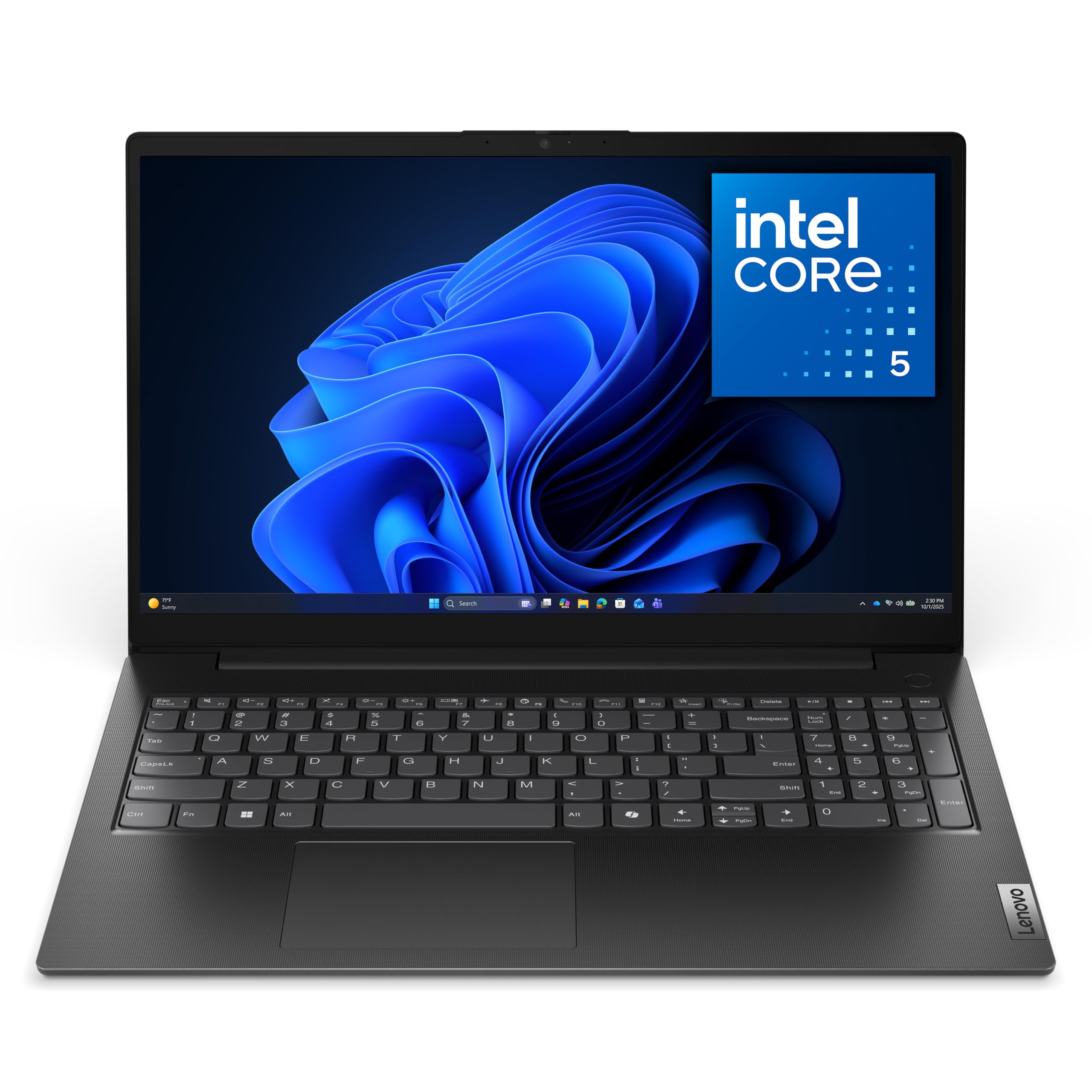 Lenovo V15 Gen 5 - Business Laptop - Intel Core™ 5 Processor 210H - 15.6" FHD Display - 16GB RAM - 512GB SSD Storage - Integrated Intel® Graphics - Webcam Privacy Shutter - Business Black