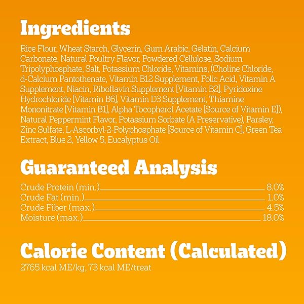 PEDIGREE DENTASTIX DOG DENTAL TREATS, LARGE BREED DOG TREATS, FRESH FLAVOR, 1.87 LB. BAG (36 TREATS TOTAL)