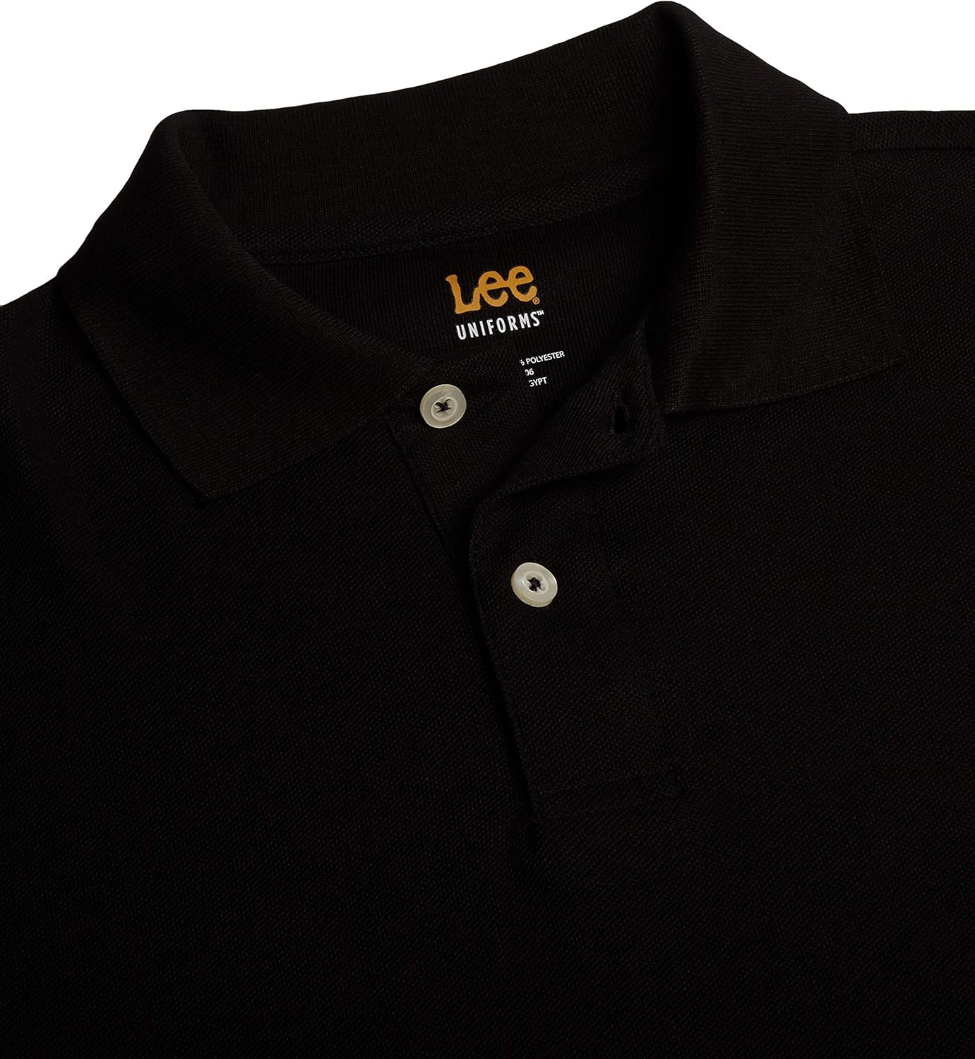 Lee Uniforms Men's Modern Fit Short Sleeve Polo Shirt: Clothing