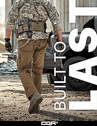 CQR Men's Tactical Pants, Water Resistant Ripstop