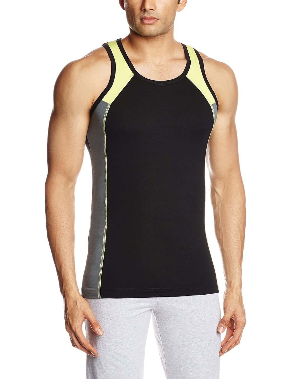 Buy Hanes Men's Cotton Vest (8907378010902_F622015CP_Medium_Black and
