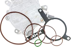 RKX Lifetime 2.0T Vacuum Pump Re-Seal Rebuild Kit Compatible with VW Audi 2.0 T MKv B6 B7 Gasket