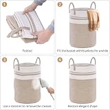 YOUDENOVA Cotton Rope Basket Large 58L 38x50cm Woven Storage Nursery Hamper view 7