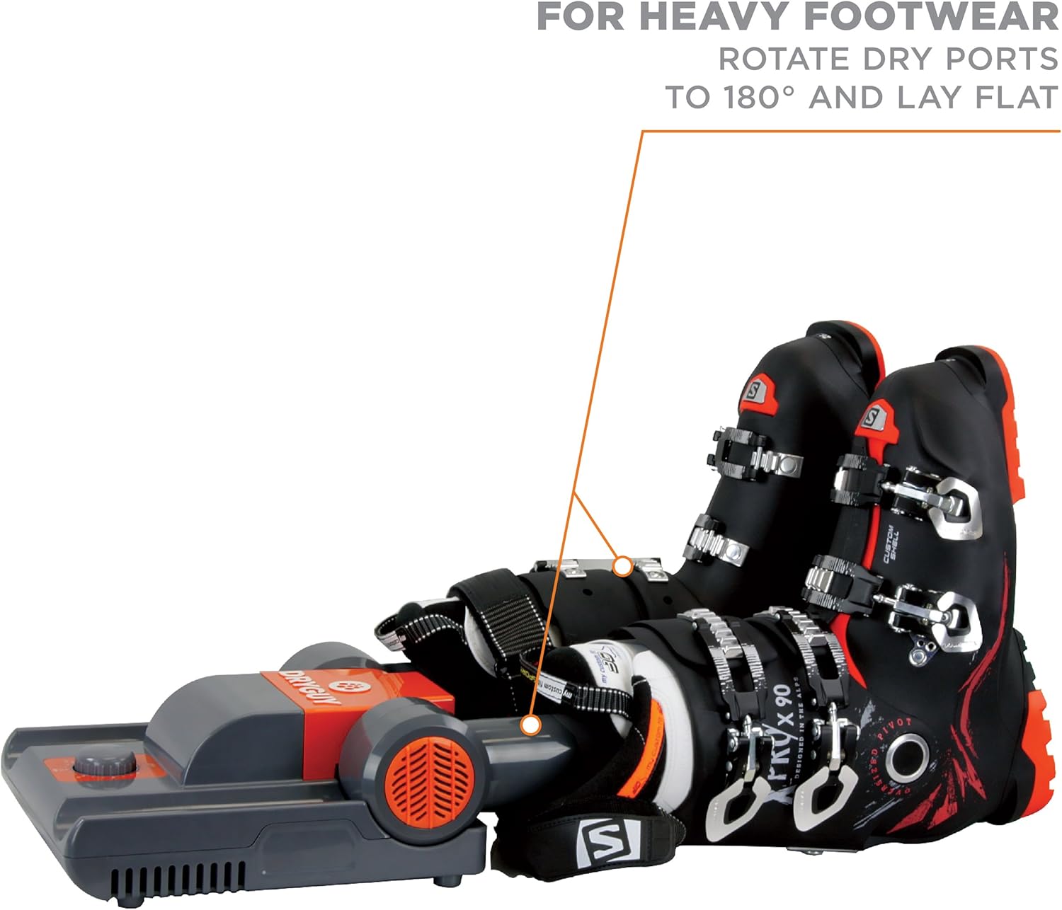DryGuy Force Dry Boot Dryer, Shoe Dryer, and Glove Dryer with Articulating Ports for Ski Boots: Sports & Outdoors