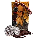 Westmon Works St Benedict and Divine Mercy Home Protection Door Hanger with Colorful Beads and Two Prayer Card Catholic Set