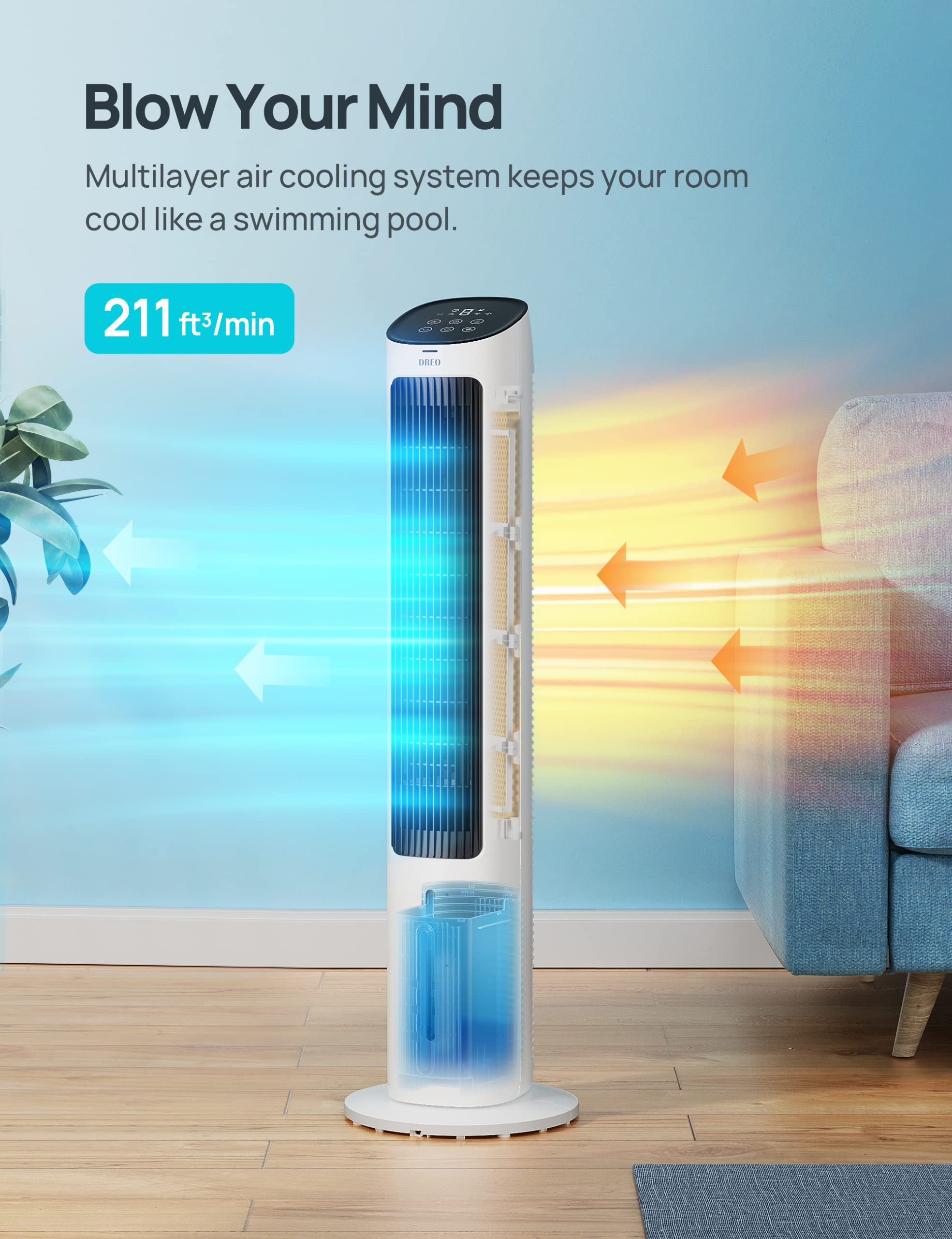 Mua Cooling Fans That Blow Cold Air, 40" Evaporative Air Cooler, 2023 ...