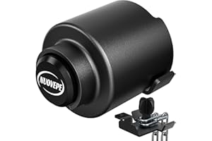 NUOVEPE Trailer Lock Fits 2 5/16 Inch Couplers, Secures Safety Chains Anti-Theft Ball Hitch Lock, Pry-Resistant & Heavy-Duty Trailer Hitch Locks for RV | Cargo | Camper | Dump Trailer (Black)