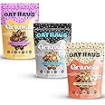 Oat Haus Granola Variety Pack | Cookie Dough, Cookies & Cream, Brownie Batter | Gluten-Free, Nut-Free, 10 Ounce (Pack of 3)