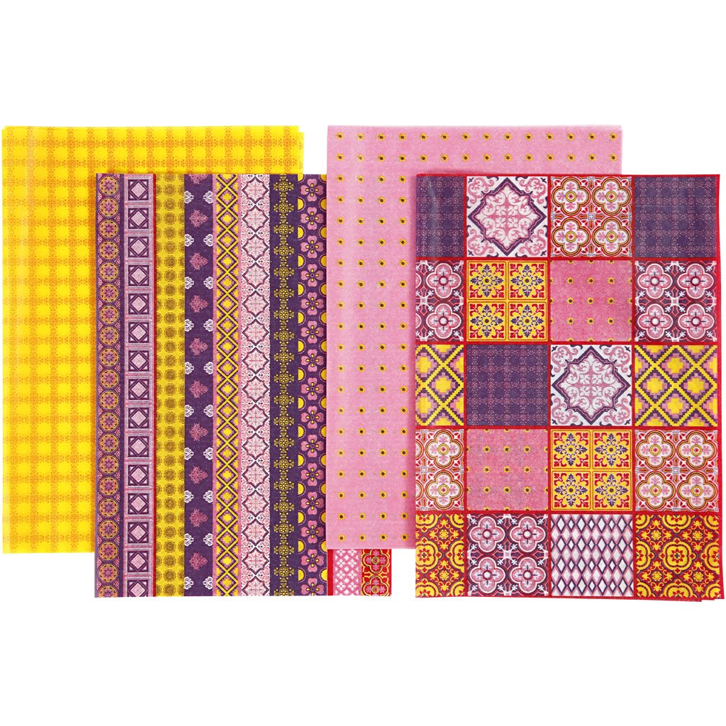 Creativ Decoupage Paper Sheet Pink Harmony 25 x 35 cm