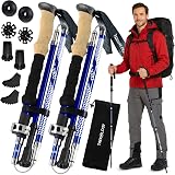 TREKOLOGY Trek-Z Collapsible Trekking Poles Dual Set Aluminum 100-135 cm view 1