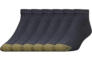 GOLDTOE Men's 656P Cotton Ankle Athletic Socks, Multipairs