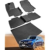 Car Floor Mats for Mercedes Benz GLE 2020-2026: GLE 350/450 2020 2021 2022 2023 2024 2025 2026 (Not Fit for Coupe) TPE, All Weather Heavy Duty Rubber Accessories Full Set Floor Liners & Trunk Mat 4PCS
