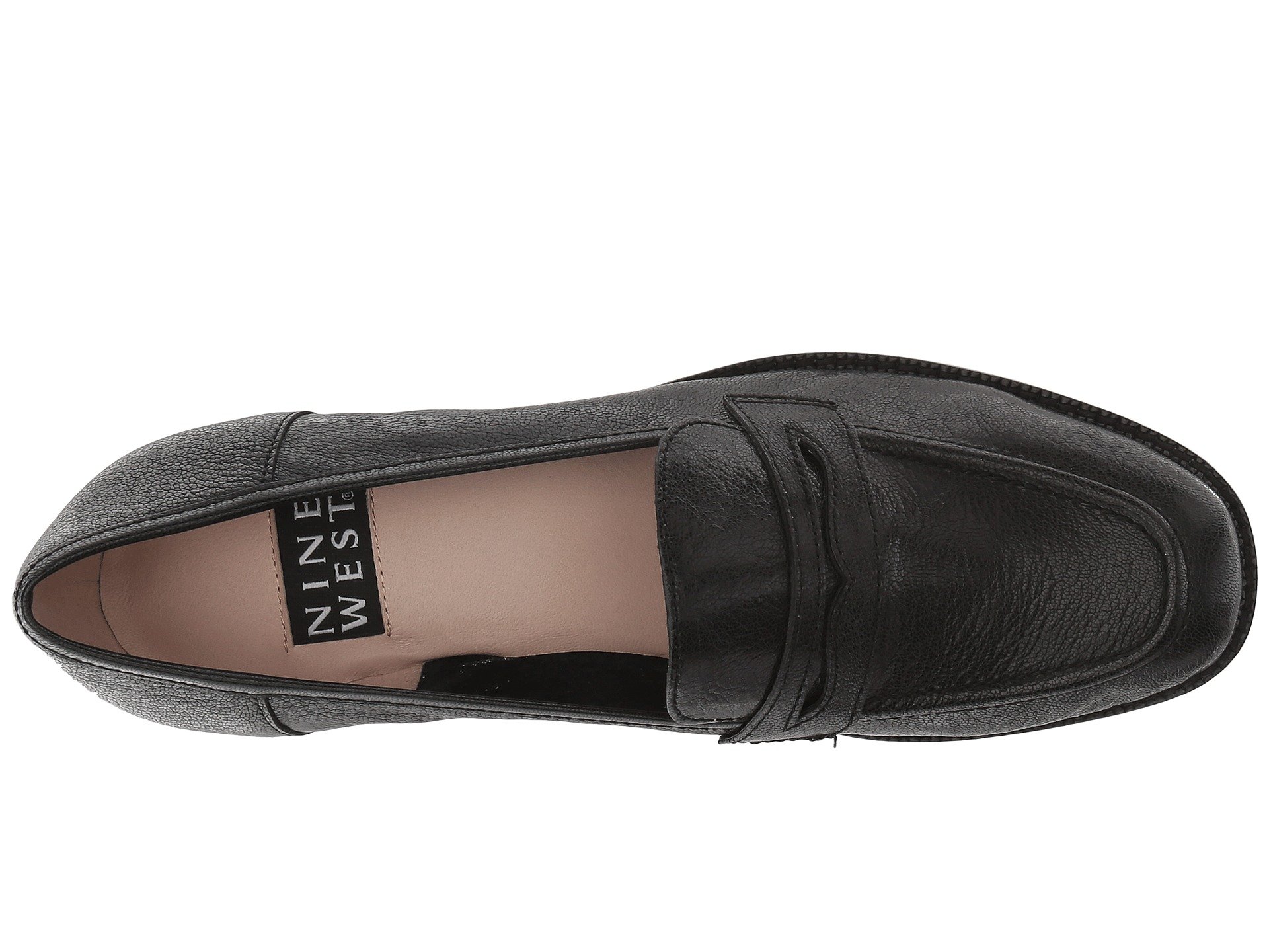 NINE WEST Kimmy 40th Anniversary Heeled Loafer Black Leather 8.5 - Image 10
