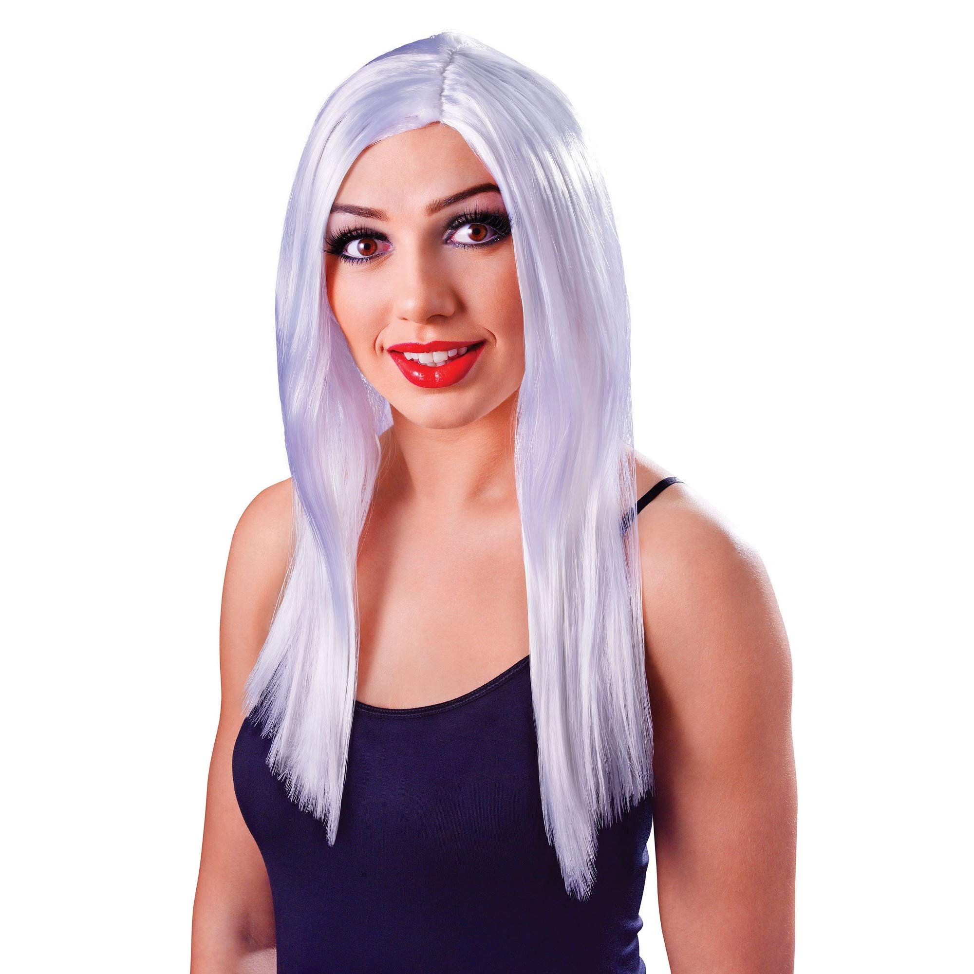 Bristol Novelty BW098 Long Wig, White, One Size