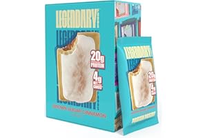 Legendary Foods 20 gr Protein Bar Alternative Tasty Pastry | Low Carb gluten free | Keto Friendly | No Sugar Added | High Pro