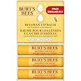 Burt's Bees 100% Natural Origin Moisturizing Lip Balm for Dry Chapped Lips, Get Soft and Hydrated Lips - Pack of 3 - Original