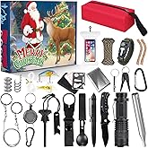 Advent Calendar 2025 Survival Kit Advent Calendar for Adults, 24 Day Christmas Countdown with Outdoor Tools, Emergency Gear and Gift Box for Men, for Adventure Lovers