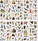 Vicloon 3D Stickers for Kids 12Pcs Puffy Animal Stickers 3D PVC