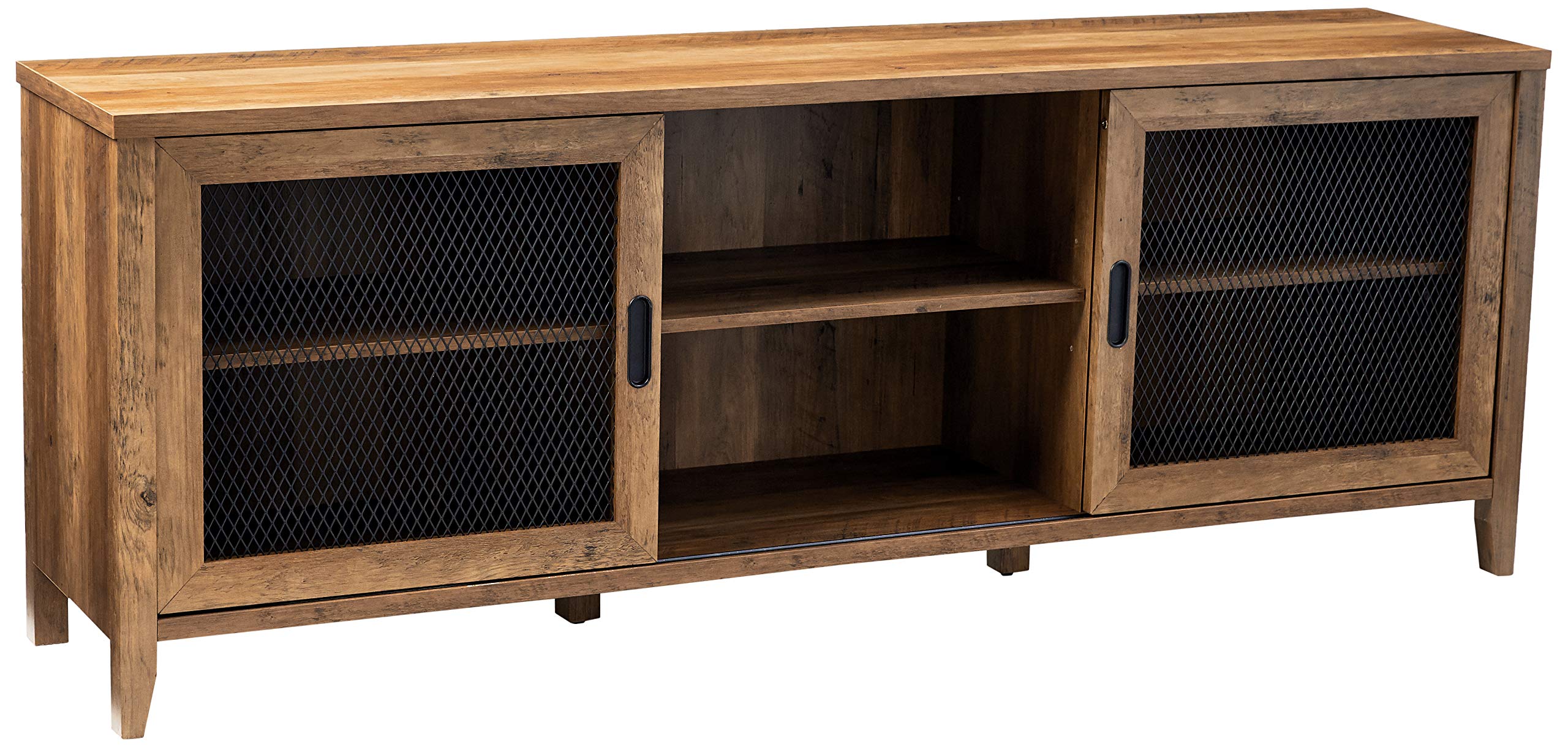 Buy Walker Edison Furniture Company Industrial Farmhouse Sliding Metal Barn Door Wood Stand