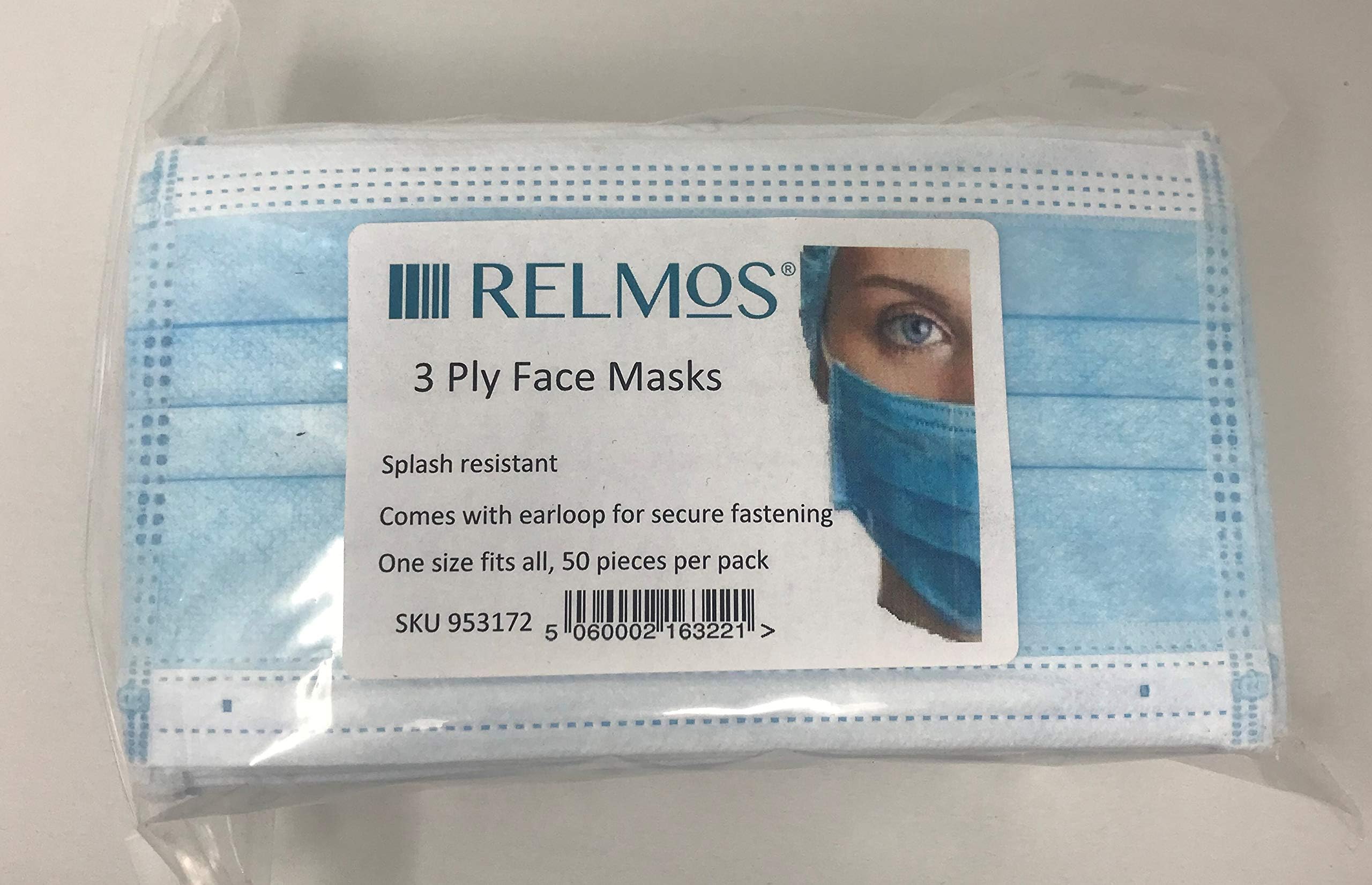 50 x Disposable Masks Dust Flu